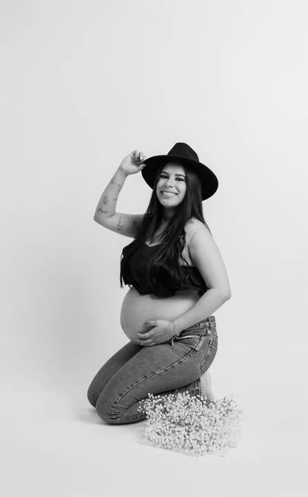 Sessão de grávida - Estúdio'