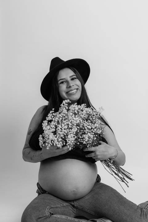 Sessão de grávida - Estúdio'