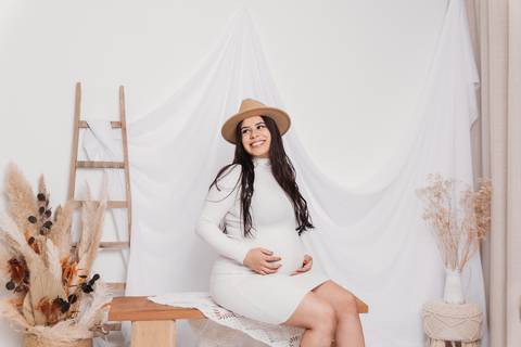 Sessão de grávida - Estúdio'