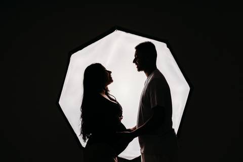 Sessão de grávida - Estúdio'