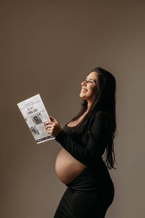Sessão de grávida - Estúdio'