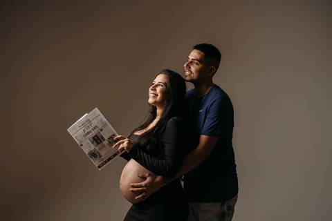 Sessão de grávida - Estúdio'