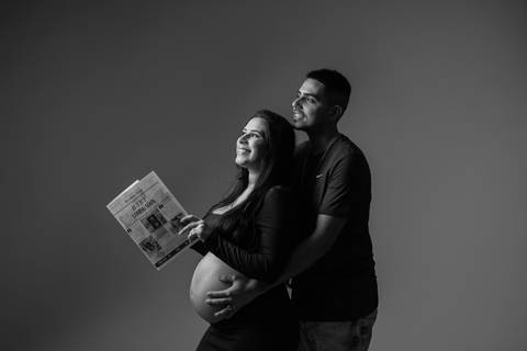 Sessão de grávida - Estúdio'