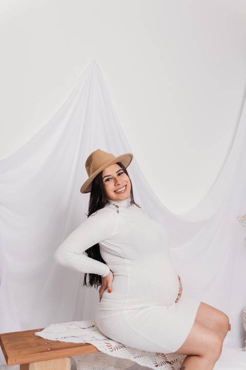 Sessão de grávida - Estúdio'