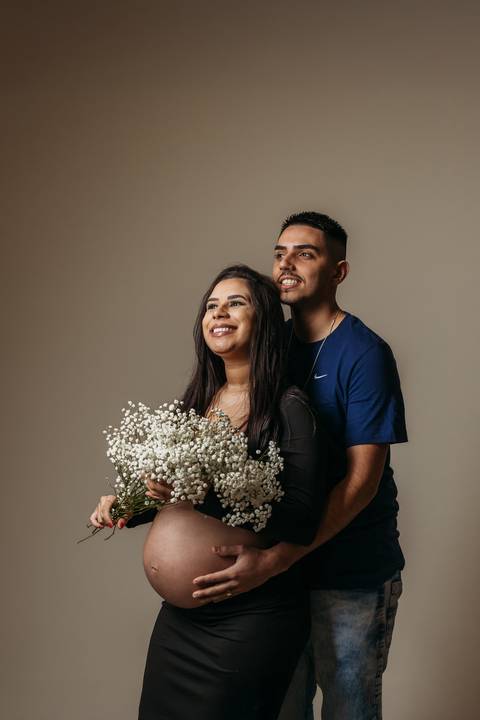 Sessão de grávida - Estúdio'