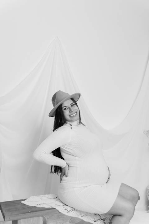 Sessão de grávida - Estúdio'