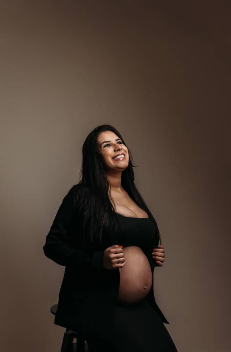 Sessão de grávida - Estúdio'