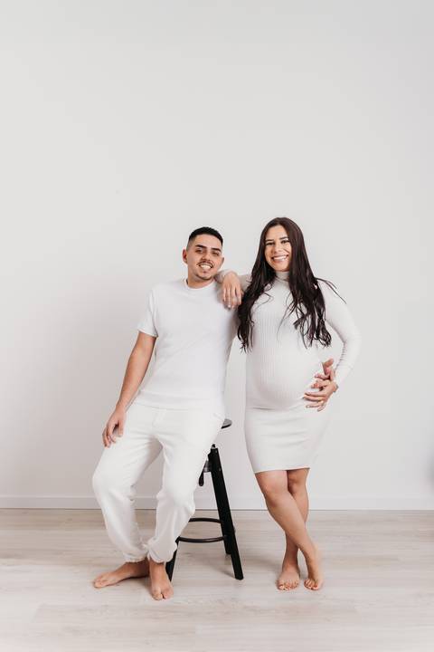 Sessão de grávida - Estúdio'