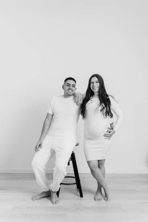 Sessão de grávida - Estúdio'