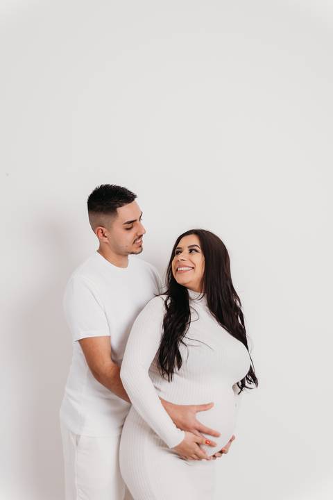 Sessão de grávida - Estúdio'