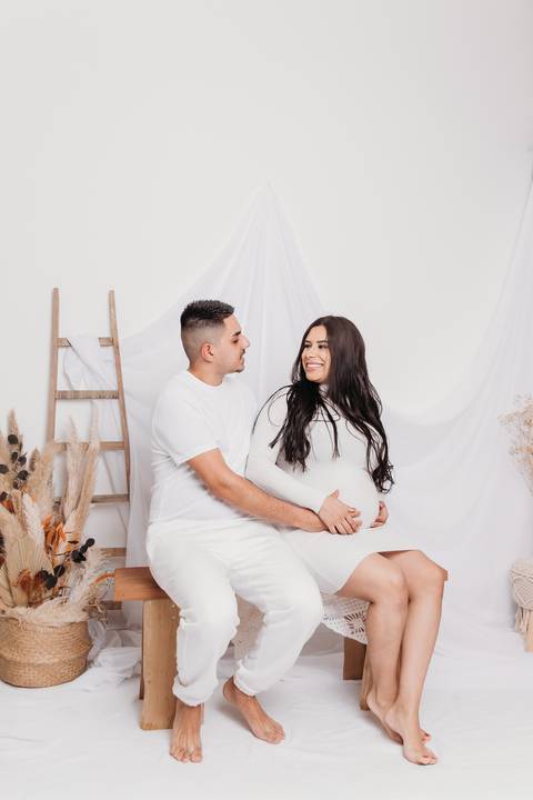 Sessão de grávida - Estúdio'