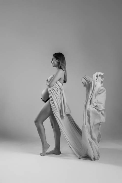 Sessão de grávida em estúdio'