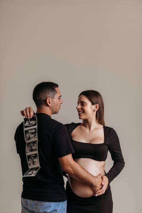 Sessão de grávida em estúdio'