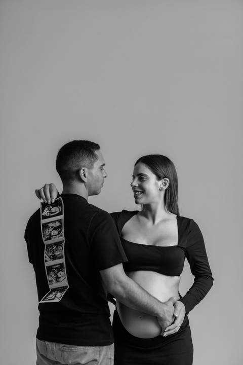 Sessão de grávida em estúdio'