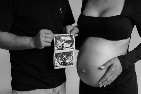 Sessão de grávida em estúdio'