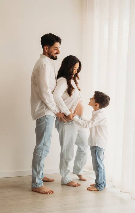 Sessão de grávida - Estúdio'