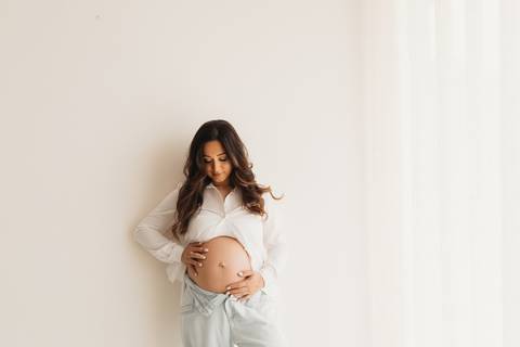 Sessão de grávida - Estúdio'