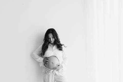 Sessão de grávida - Estúdio'