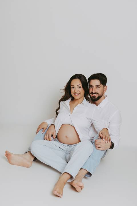 Sessão de grávida - Estúdio'