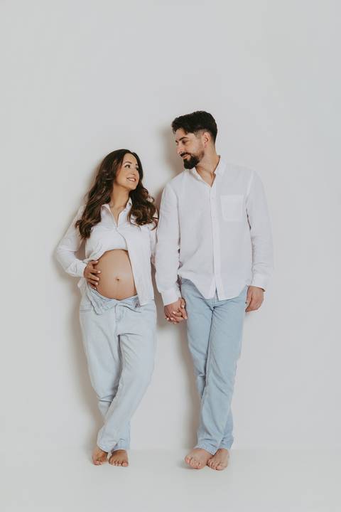 Sessão de grávida - Estúdio'