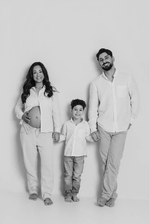 Sessão de grávida - Estúdio'