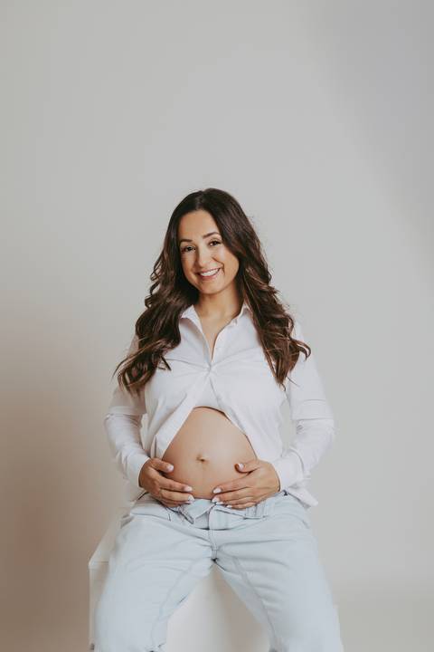 Sessão de grávida - Estúdio'