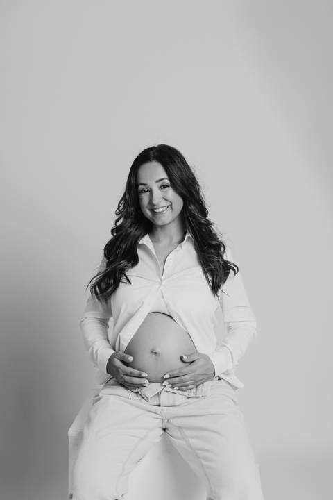 Sessão de grávida - Estúdio'