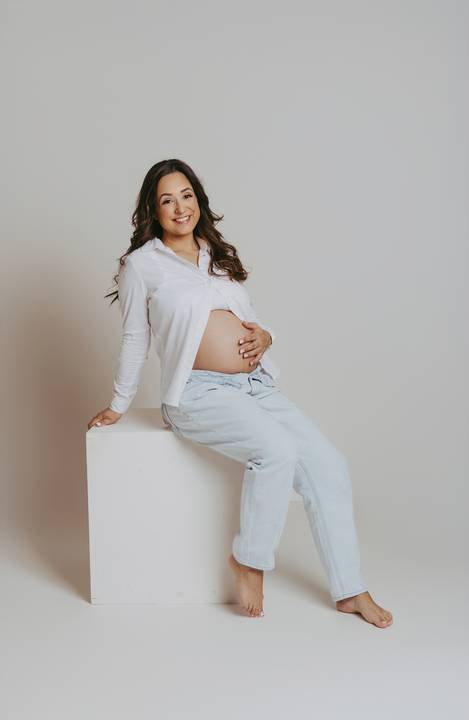 Sessão de grávida - Estúdio'