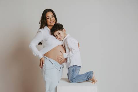 Sessão de grávida - Estúdio'