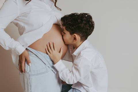 Sessão de grávida - Estúdio'