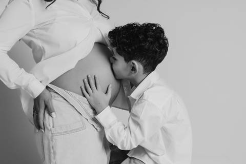 Sessão de grávida - Estúdio'