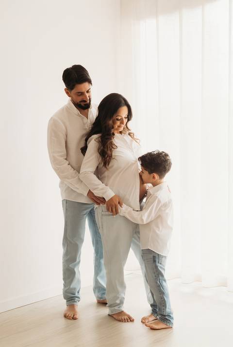 Sessão de grávida - Estúdio'