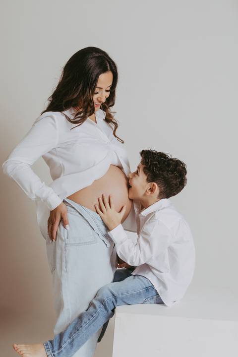 Sessão de grávida - Estúdio'