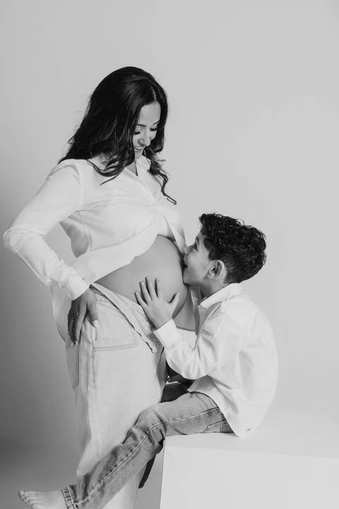 Sessão de grávida - Estúdio'