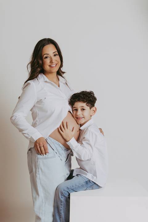 Sessão de grávida - Estúdio'