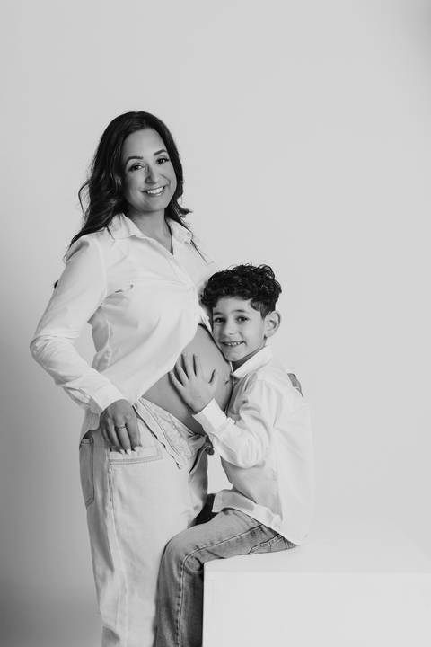 Sessão de grávida - Estúdio'