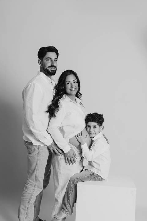 Sessão de grávida - Estúdio'