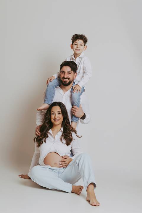 Sessão de grávida - Estúdio'