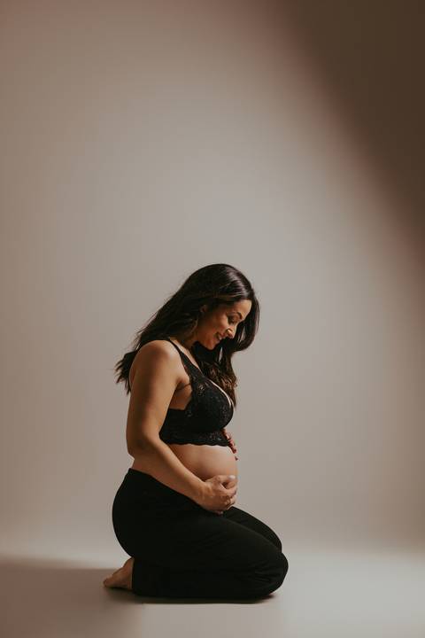 Sessão de grávida - Estúdio'