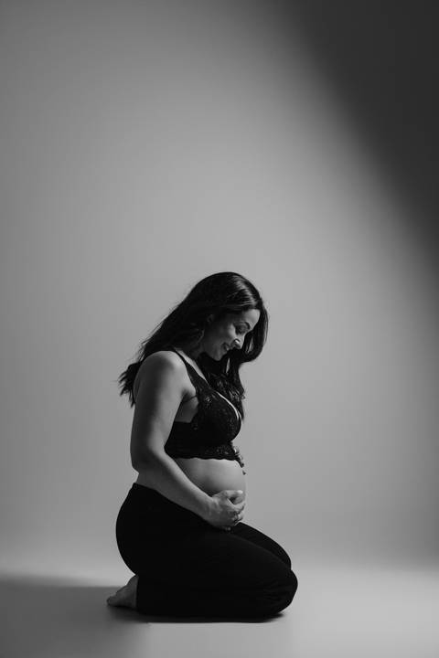 Sessão de grávida - Estúdio'