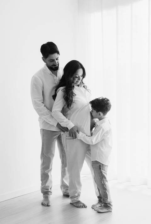 Sessão de grávida - Estúdio'