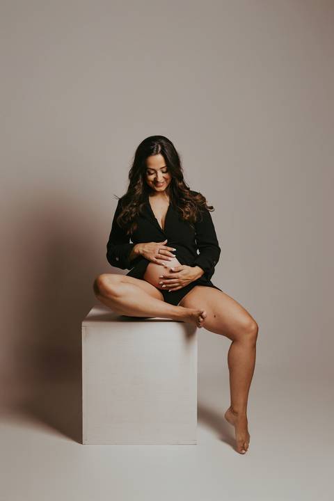 Sessão de grávida - Estúdio'