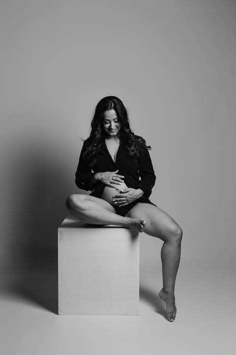 Sessão de grávida - Estúdio'