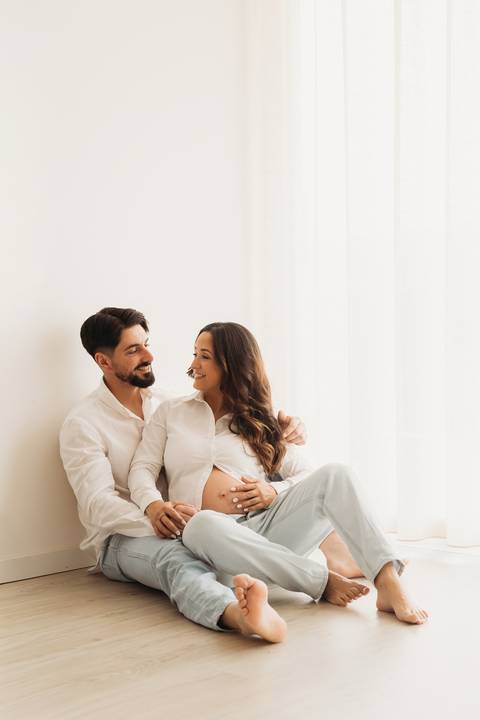 Sessão de grávida - Estúdio'