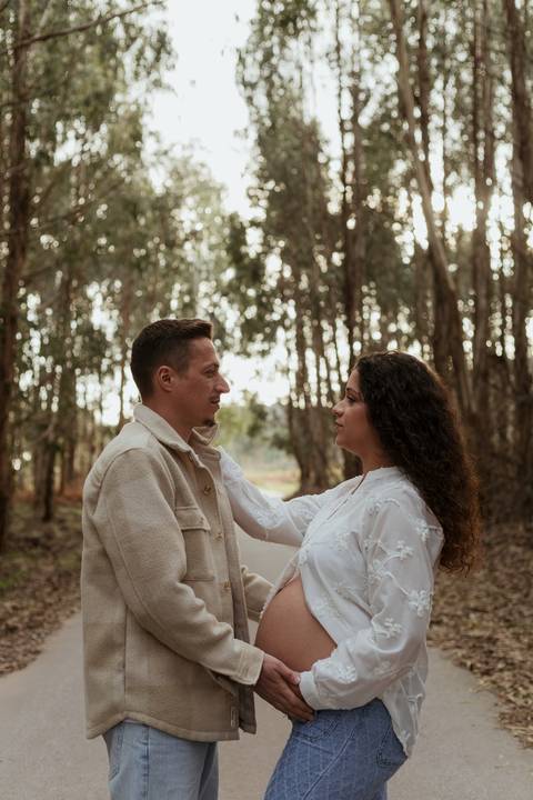 Sessão fotográfica de grávida - exterior'