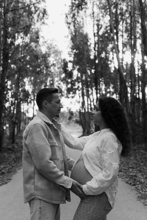 Sessão fotográfica de grávida - exterior'