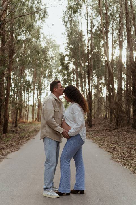 Sessão fotográfica de grávida - exterior'