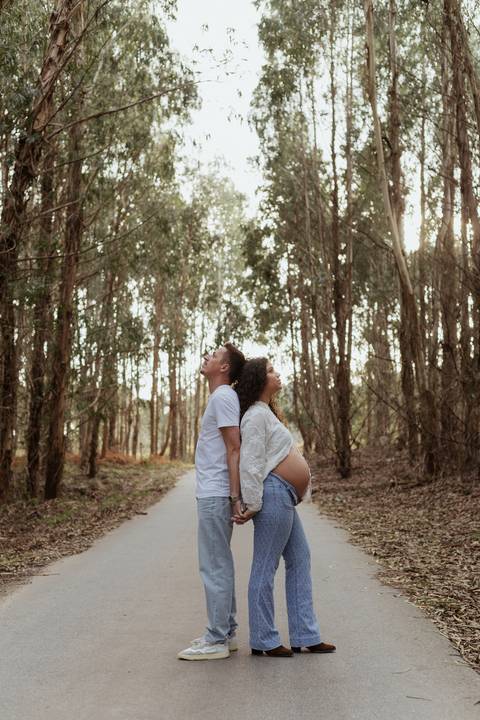 Sessão fotográfica de grávida - exterior'