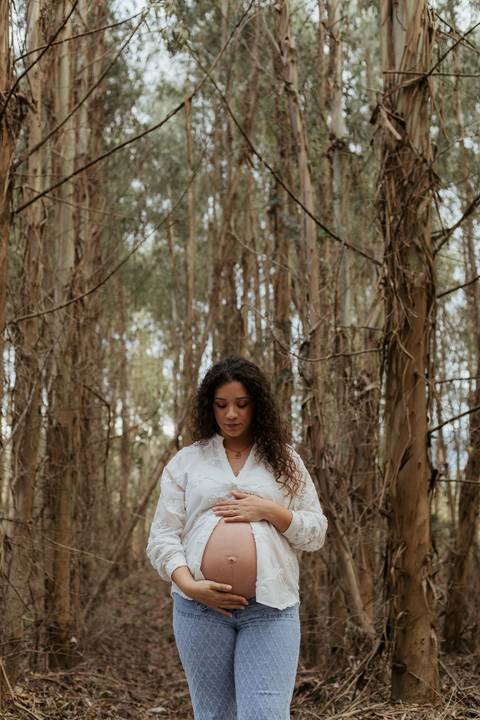 Sessão fotográfica de grávida - exterior'