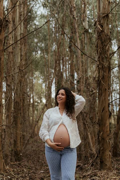 Sessão fotográfica de grávida - exterior'